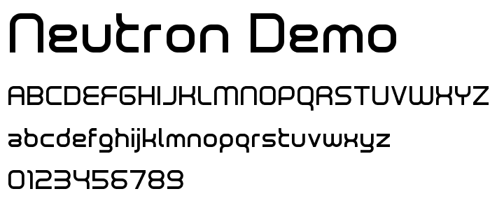 Neutron Demo font